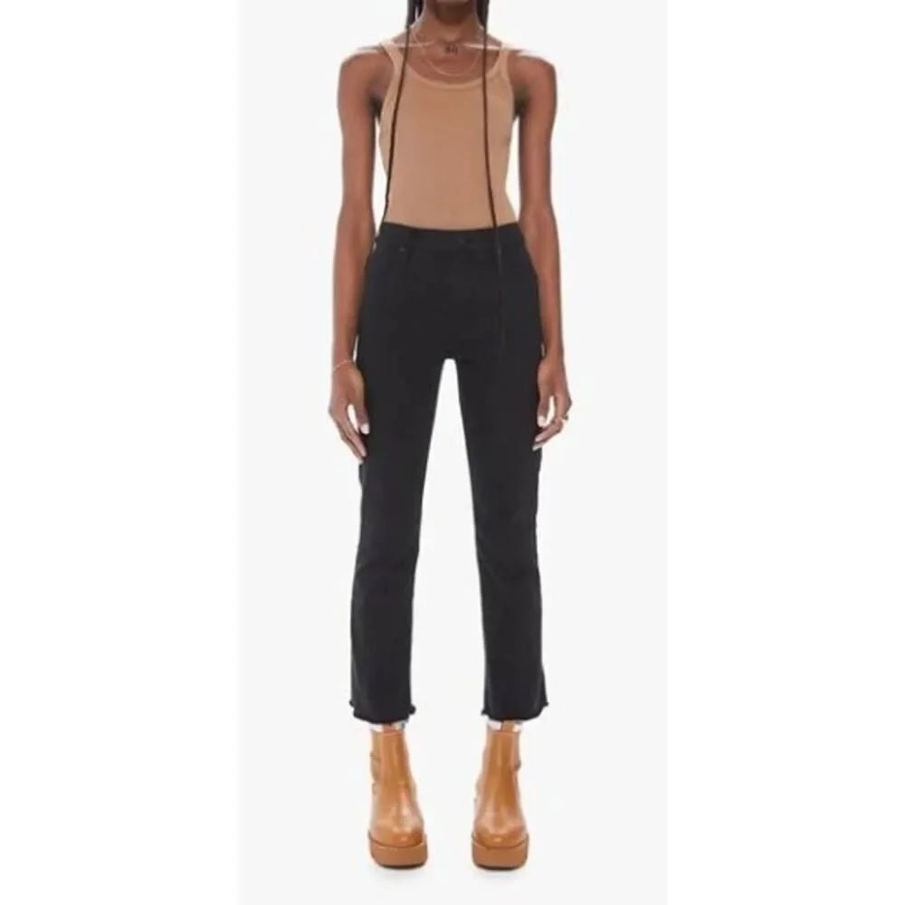 NWT Mother The Rascal Ankle Fray Jeans in Pitch Women’s Sz. 27